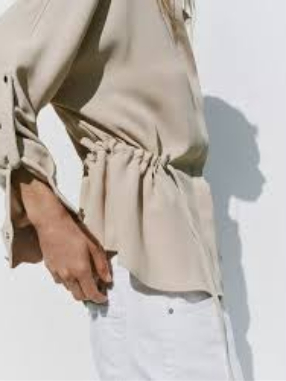 Zara Safari Crepe Top Jacket - Picture 3 of 10